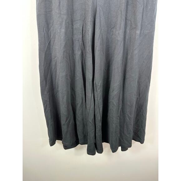 Ettiwa Anthropologie Wide Leg Flowy Pants Black Size XS Boho Cottage Button Fly - Picture 13 of 14